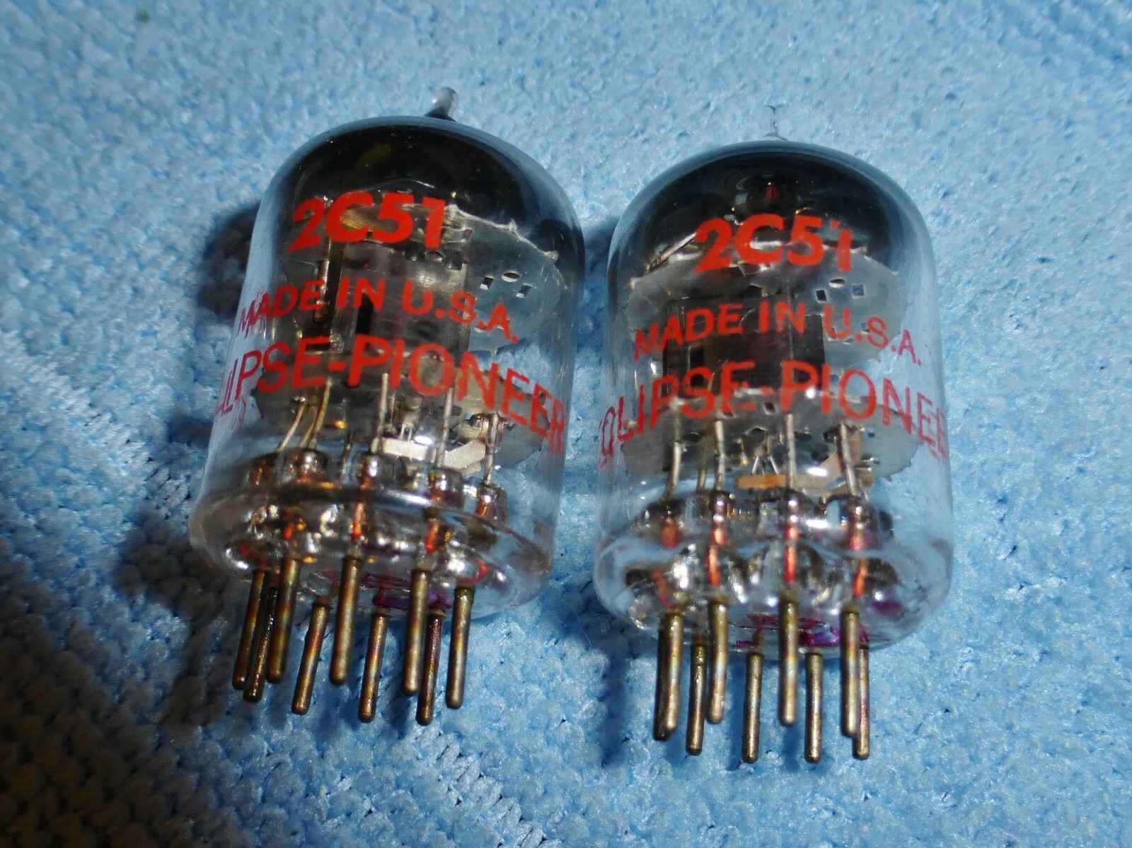 NOS BENDIX 2C51 396A ECLIPSE PIONEER Matching Pair Tubes の NOS BENDIX 2C51 396A ECLIPSE PIONEER Matching Pair Tubes の
