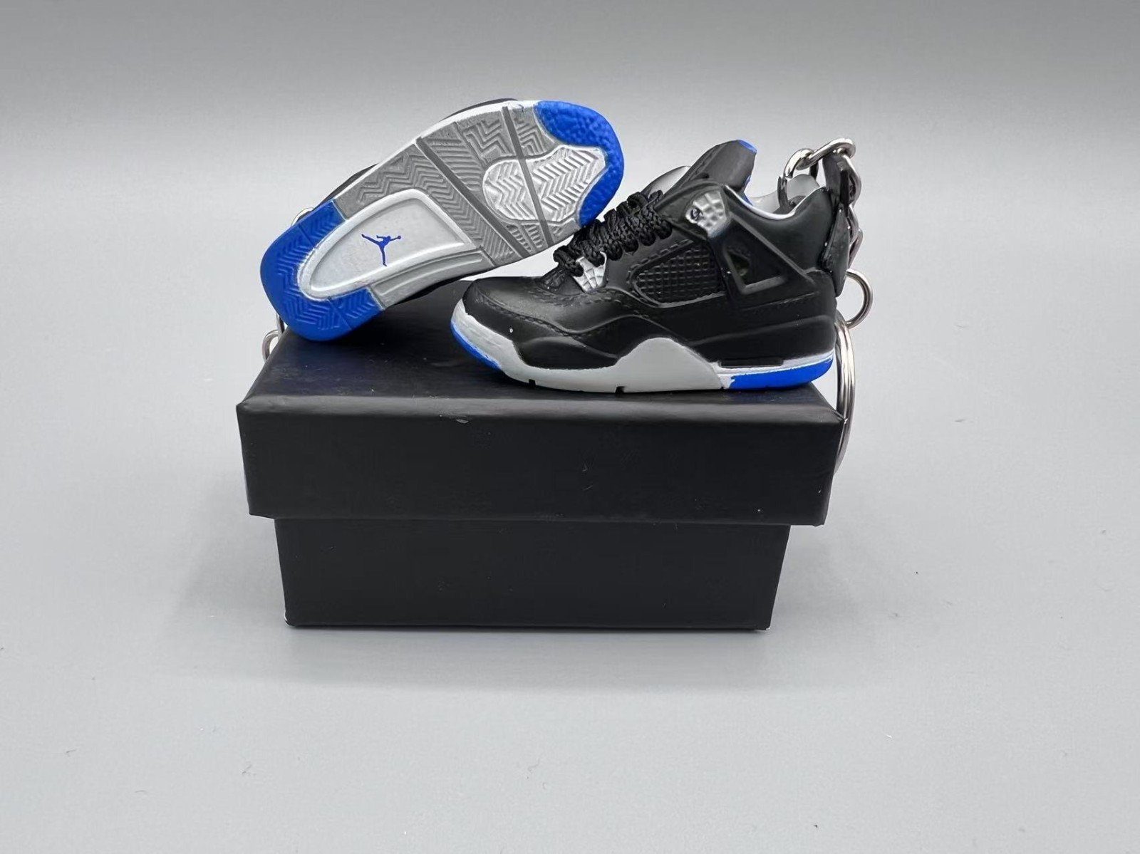 Jordan Mini Shoe Keychain Pair with Box Option, Sneaker Keyring Set
