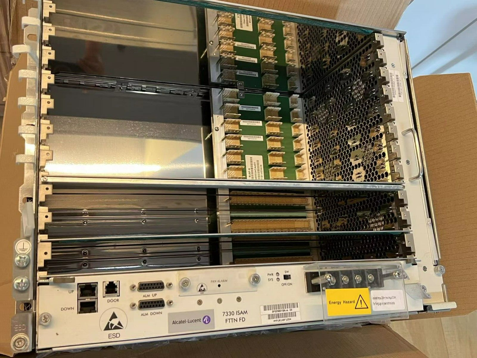 Alcatel-Lucent 7330 ISAM FTTN 3FE29831BA OLT FD-8 Shelf