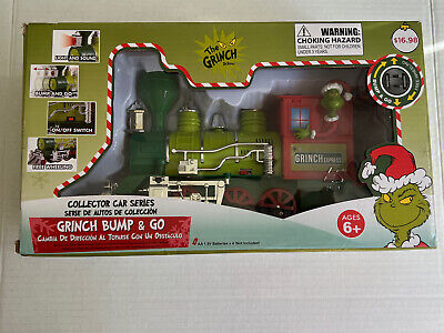The Grinch Christmas Conductor Train Collector Car Series Bump And Go NEW