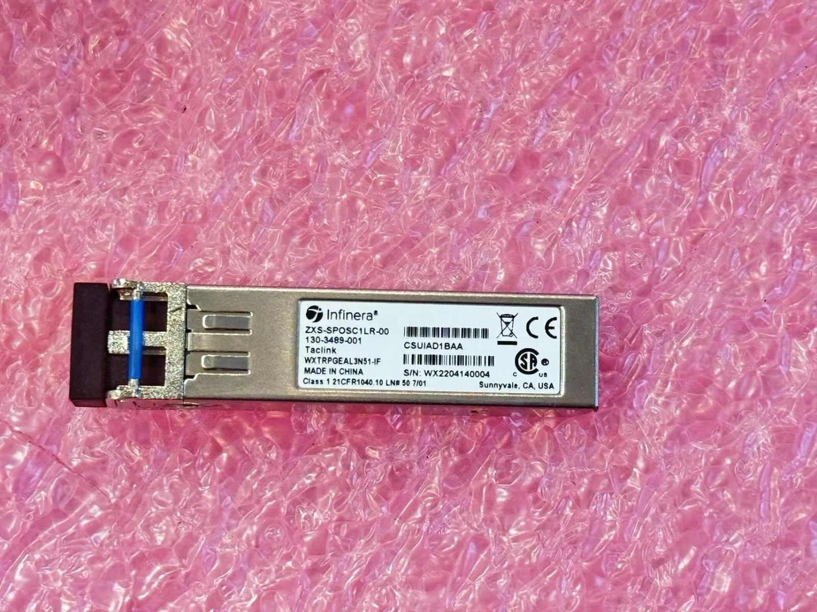 Infinera ZXS-SPOSC1LR-00 SFP 1G 1511nm 150km 130-3489-001 | eBay Infinera ZXS-SPOSC1LR-00 SFP 1G 1511nm 150km 130-3489-001 | eBay