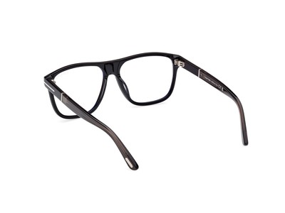Pre-owned Tom Ford Ft1081 01a Plastic Shiny Black Smoke 58 Mm Men's Sunglasses In Gray
