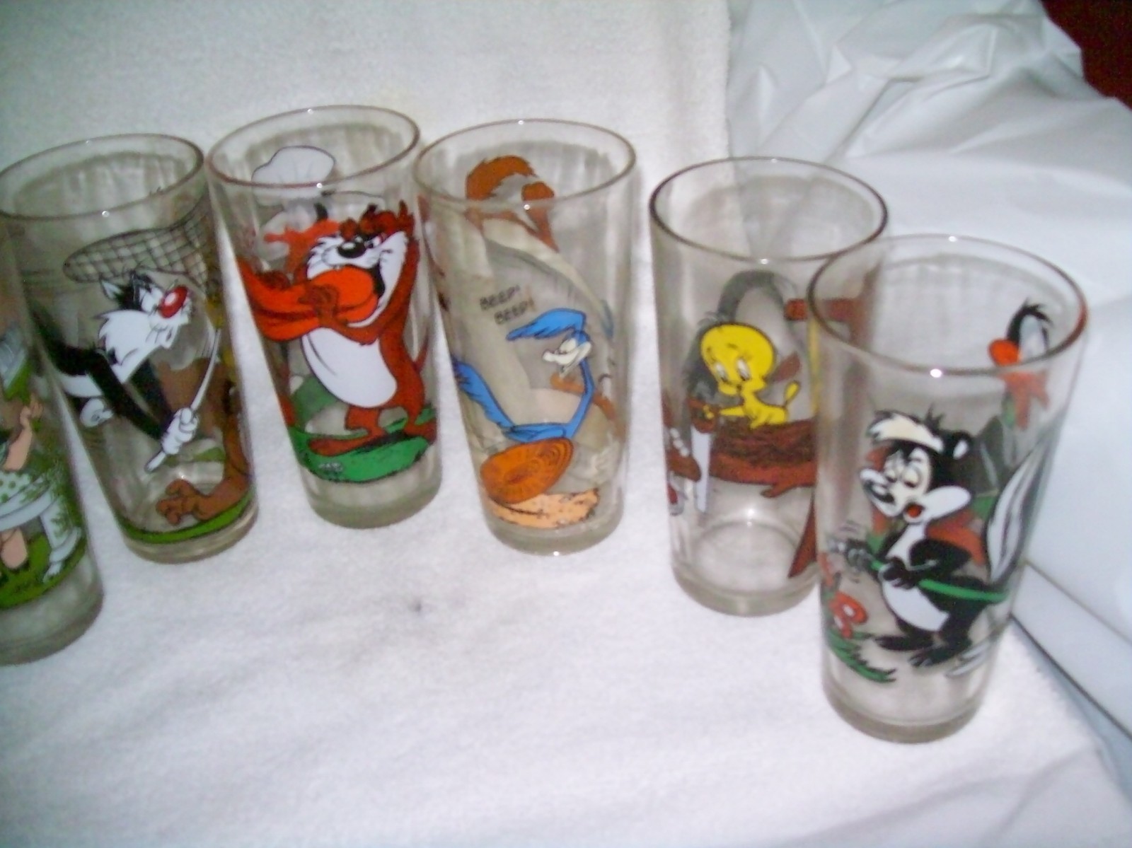 7 PEPSI 1976 COLLECTOR SERIES GLASSES(SEE DESCRIPTION)