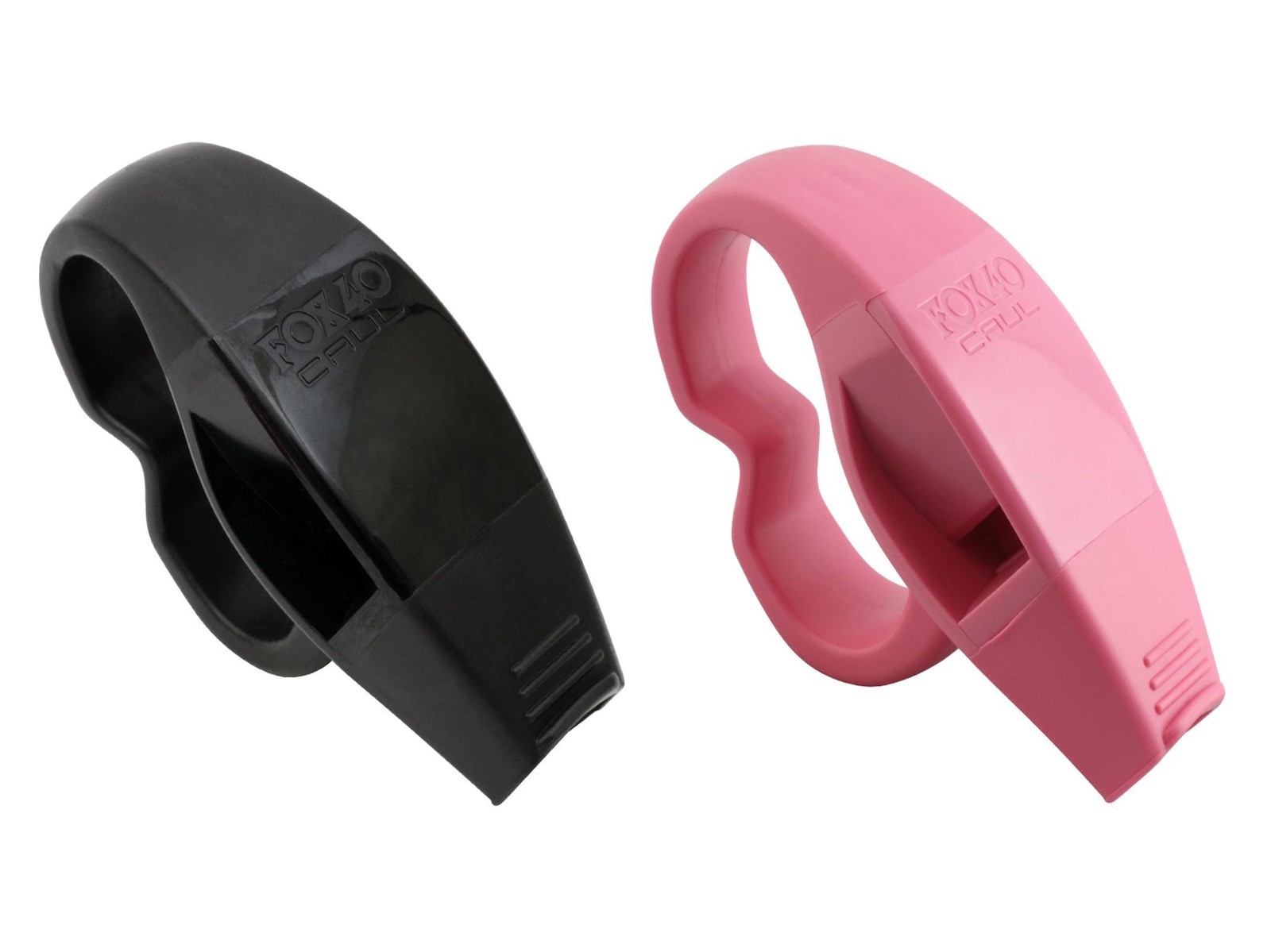 Fox 40 CAUL Fingergrip Whistle Black Pink Хоккей Футбол Футбольный рефери Тренер