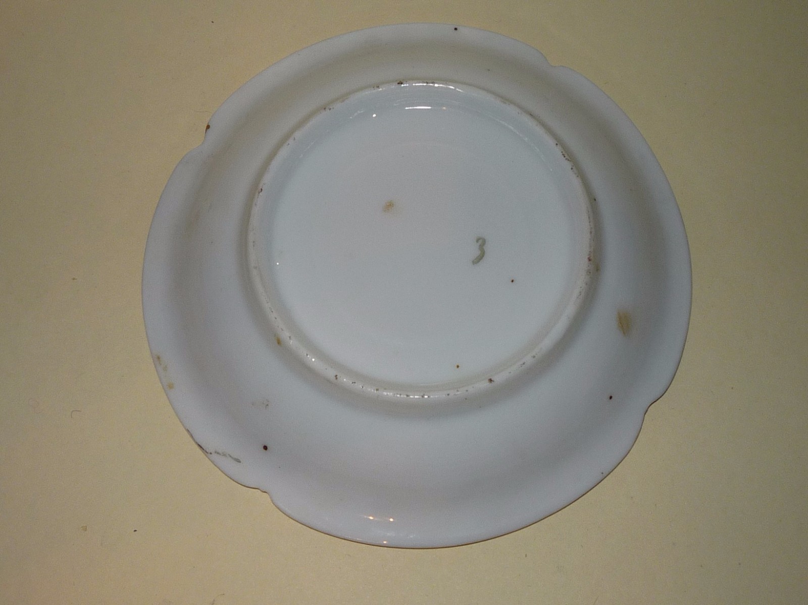 Small 4 Inch Saucer with Rose Design Unknown Maker