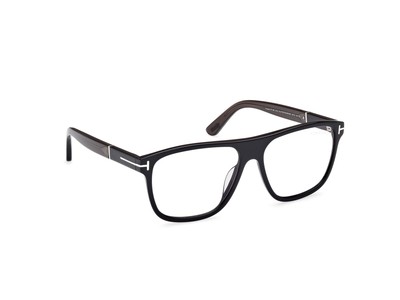 Pre-owned Tom Ford Ft1081 01a Plastic Shiny Black Smoke 58 Mm Men's Sunglasses In Gray