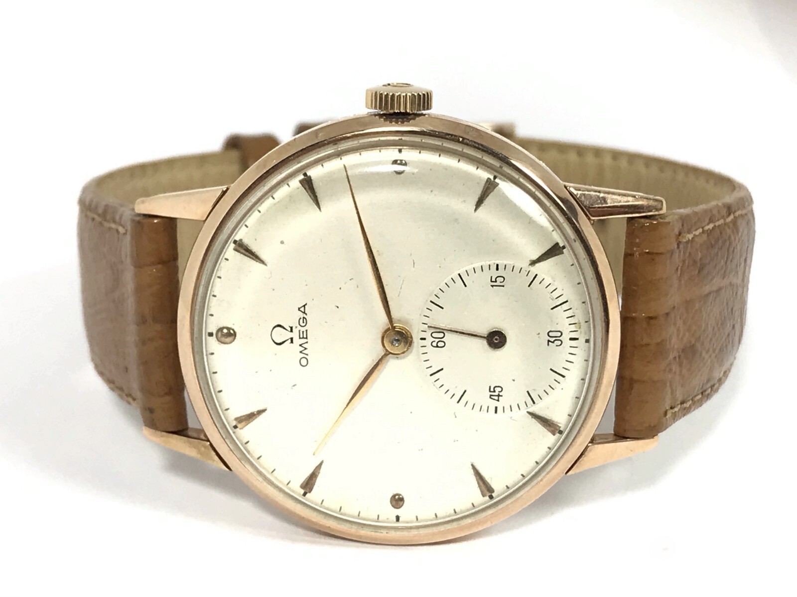 CARMEN Q² アドニス VINTAGE 1939 OMEGA 18KT PINK SOLID GOLD CASE, MECHANICAL CAL