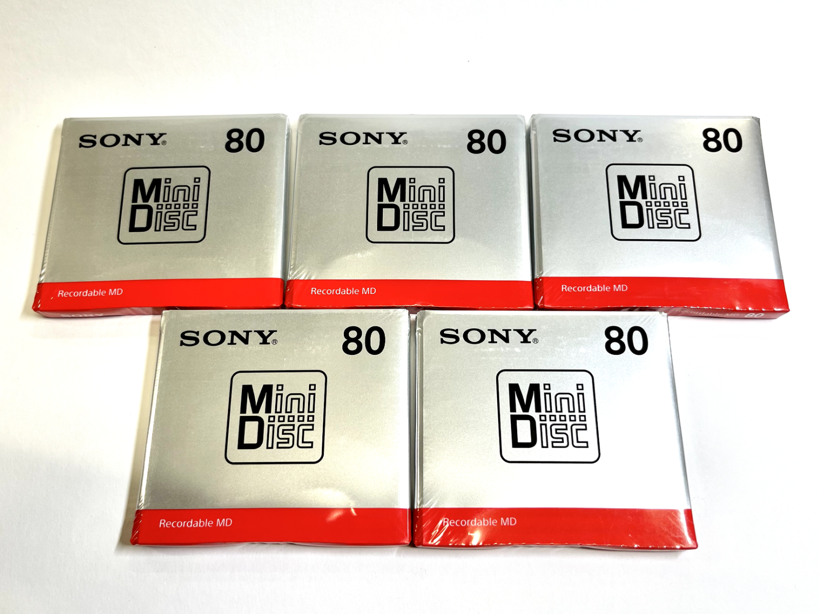 SONY MDW80T　　Mini Disc Sony MDW80T MD 80 Minutes Recordable Blank Minidisc