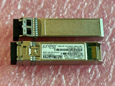 Juniper  SFPP-10G-ZR-OTN-XT  740-052562 SFPP 80KM E-Temp, Dual Rate