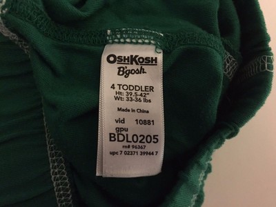 OshKosh B'gosh Green St Patrick's Day Knit Shorts Size 4T Shamrock