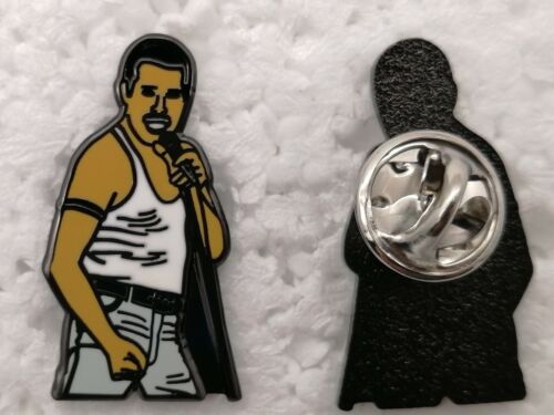 Freddie Mercury / Queen Iconic Music Enamel Souvenir Pin Badge