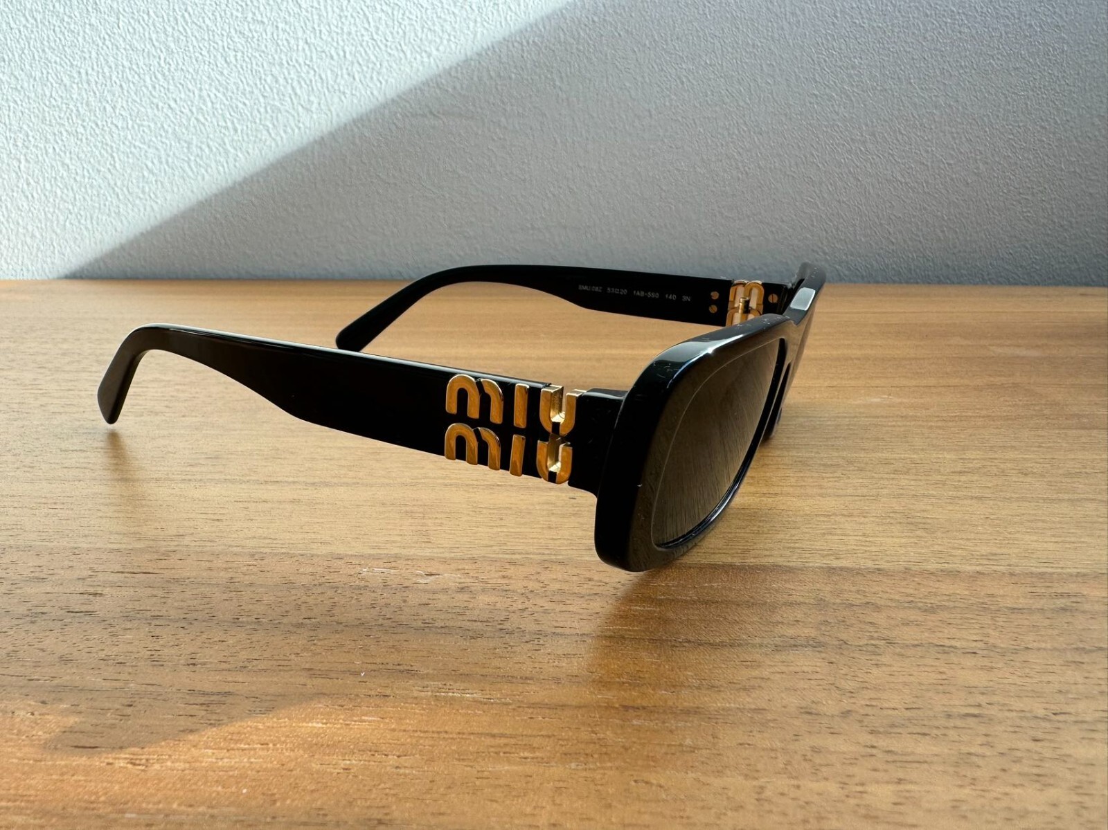 Pre-owned Miu Miu Miumiu Sunglasses Omu 08zs 100% Authentic Brand Condition In Black