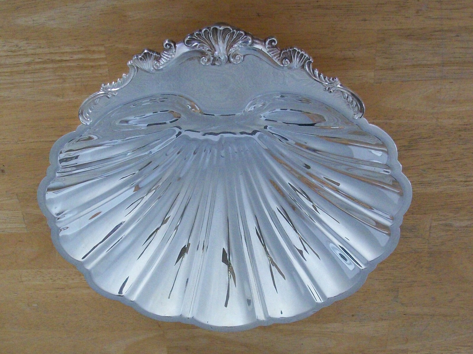 Vintage FB Rogers Silver Co. 1824  Silver on Copper Shell Dish