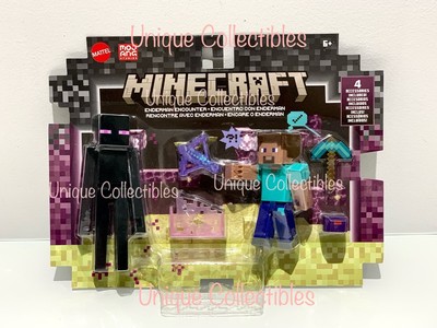 Minecraft Enderman Encounter Deluxe Figure 2-pack Action Figure Set NEW