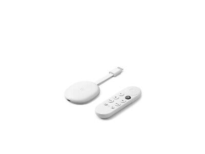 Google Chromecast 4K with Google TV Snow - 4K HDR Streaming @ 60fps