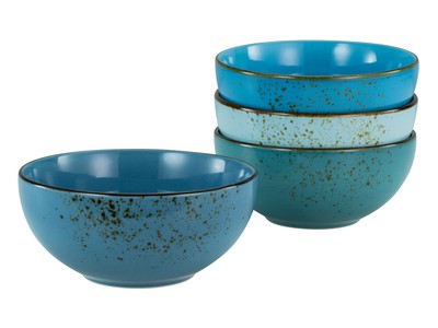 Nature Collection Serie Aqua - Buddhabowl 4tlg Set Steinzeug CreaTable 23431 GB