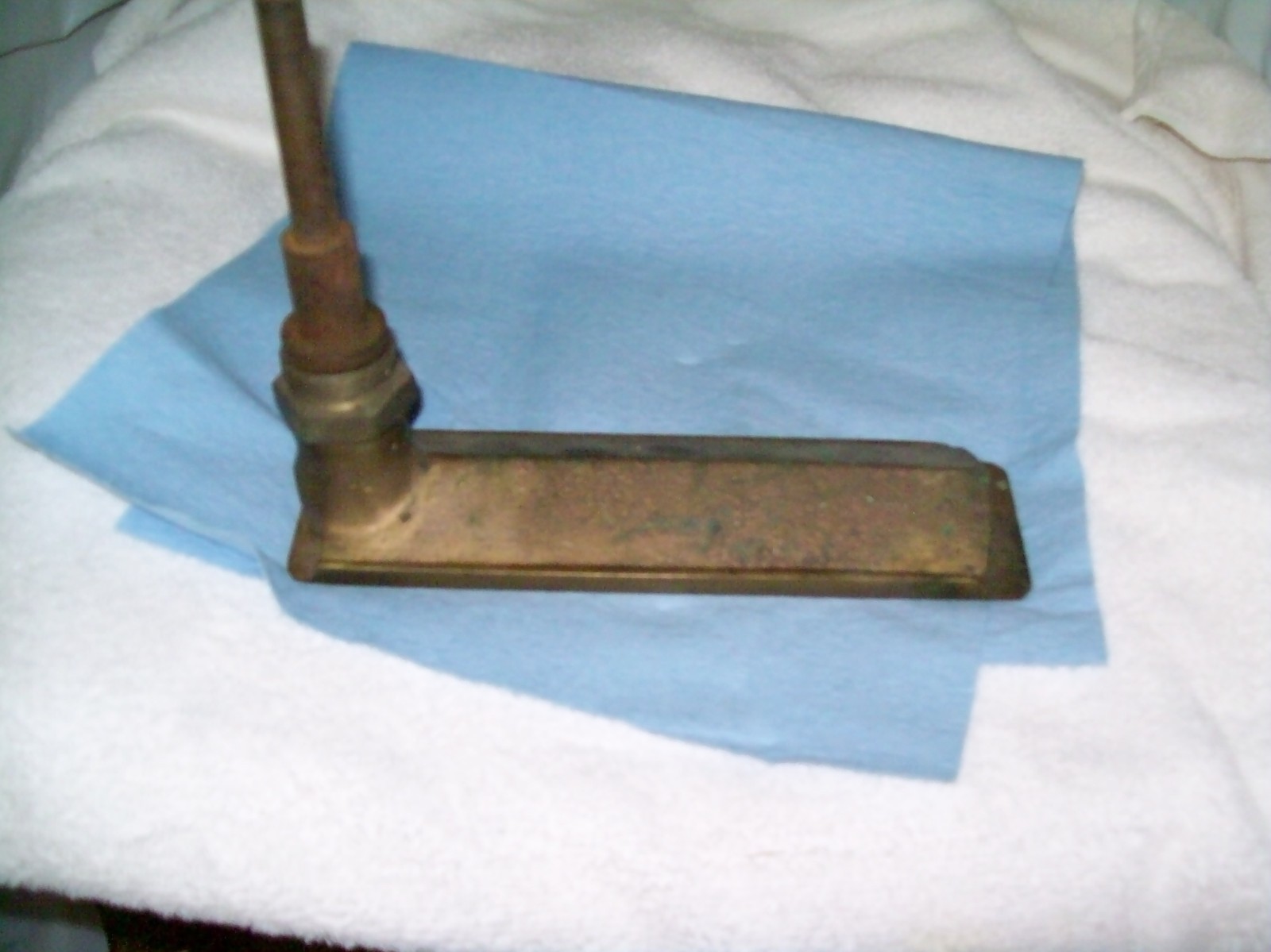 PHILADELPHIA BOILER SOLID BRASS THERMOMETER 1951 ERA F-300 DEGREES AND C-280 DE