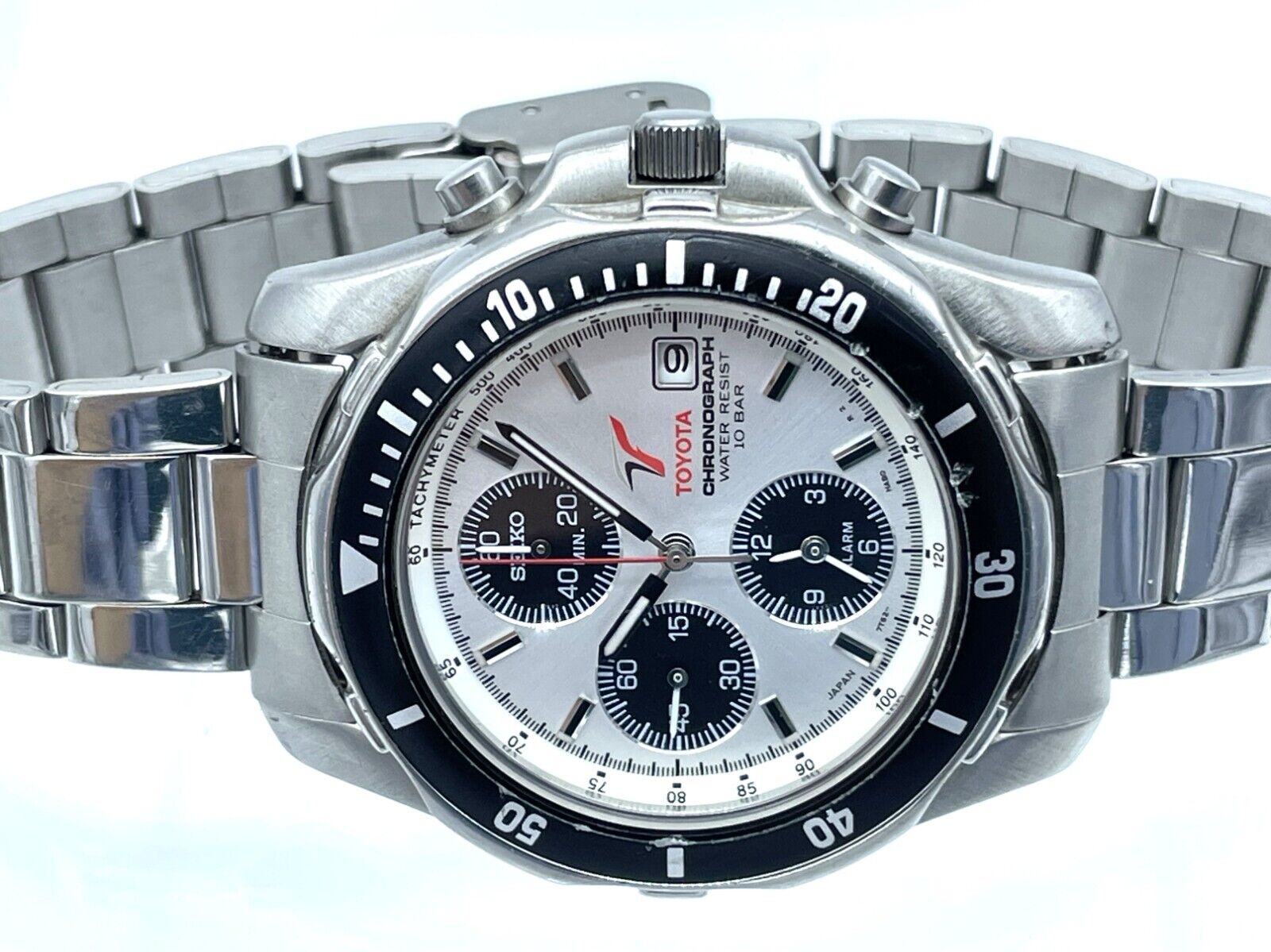 REAR SEIKO TOYOTA collaboration Men's Panda Chronograph REAR SEIKO TOYOTA collaboration Men's Panda Chronograph
