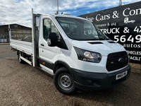 2017 Ford Transit 350 2.0 TDCi 130ps L4 XLWB DROPSIDE PICK UP TAIL LIFT FSH NEW 