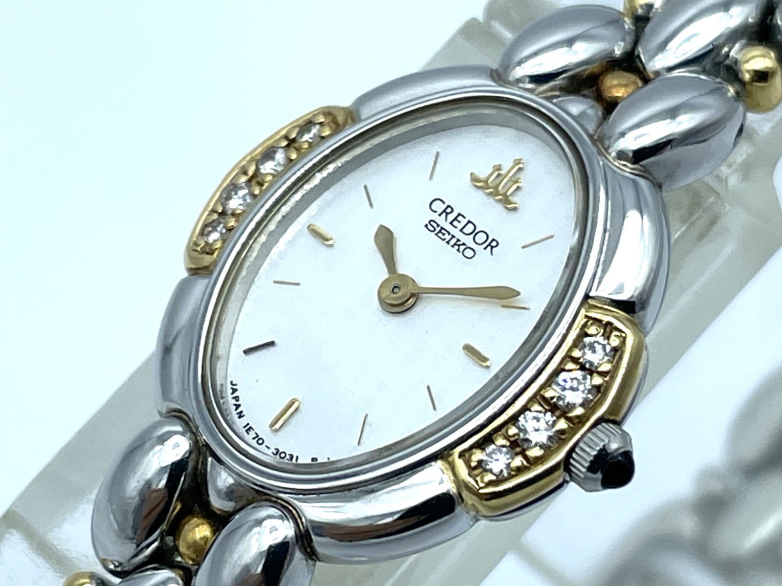 希少　CREDOR　18KT Near MINT SEIKO Credor Diamond 8pcs Quartz Ladies Watch 18KT