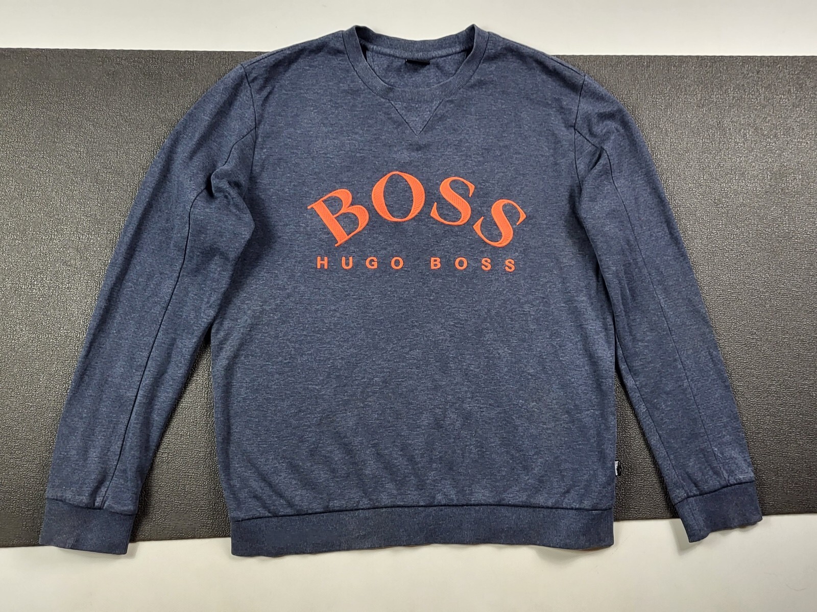 HUGO BOSS BOSS ORANGE　スウェットジャケット　ネイビー　S hugo boss shirt blue orange pullover long sleeve modern fit