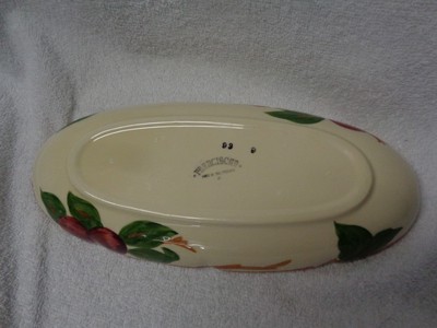 Franciscan Apple Footed  Oblong Relish  Dish