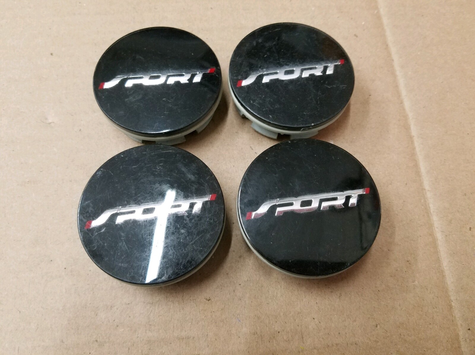 パーツ CA2010A Ford OEM 2010-2014 Edge Fusion Sport Set Black Center Cap