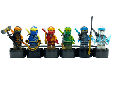 LEGO NINJAGO Core EVO 6Ninjas Mini Figures Cole Jay Kai Lloyd Nya