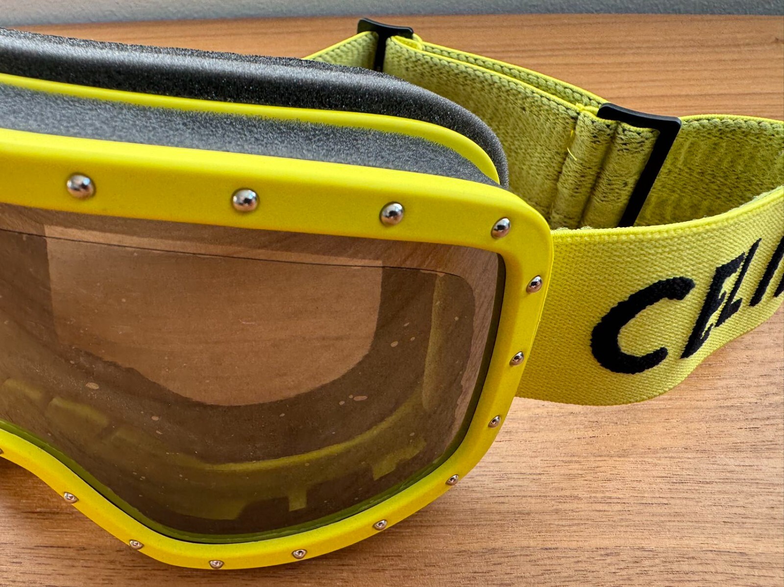 Pre-owned Celine Ski Googles Sunglasses 100% Authentic Brand Condition In Black