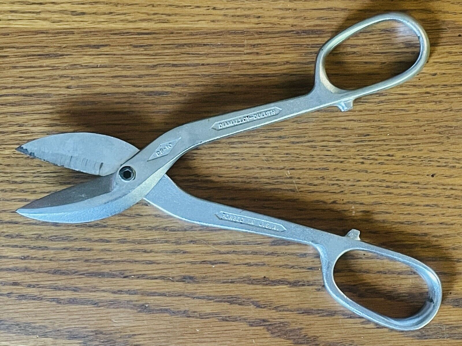 VINTAGE DIAMALLOY DULUTH USA DS-10 TIN SNIPS SHEARS Scissors VINTAGE DIAMALLOY DULUTH USA DS-10 TIN SNIPS SHEARS Scissors