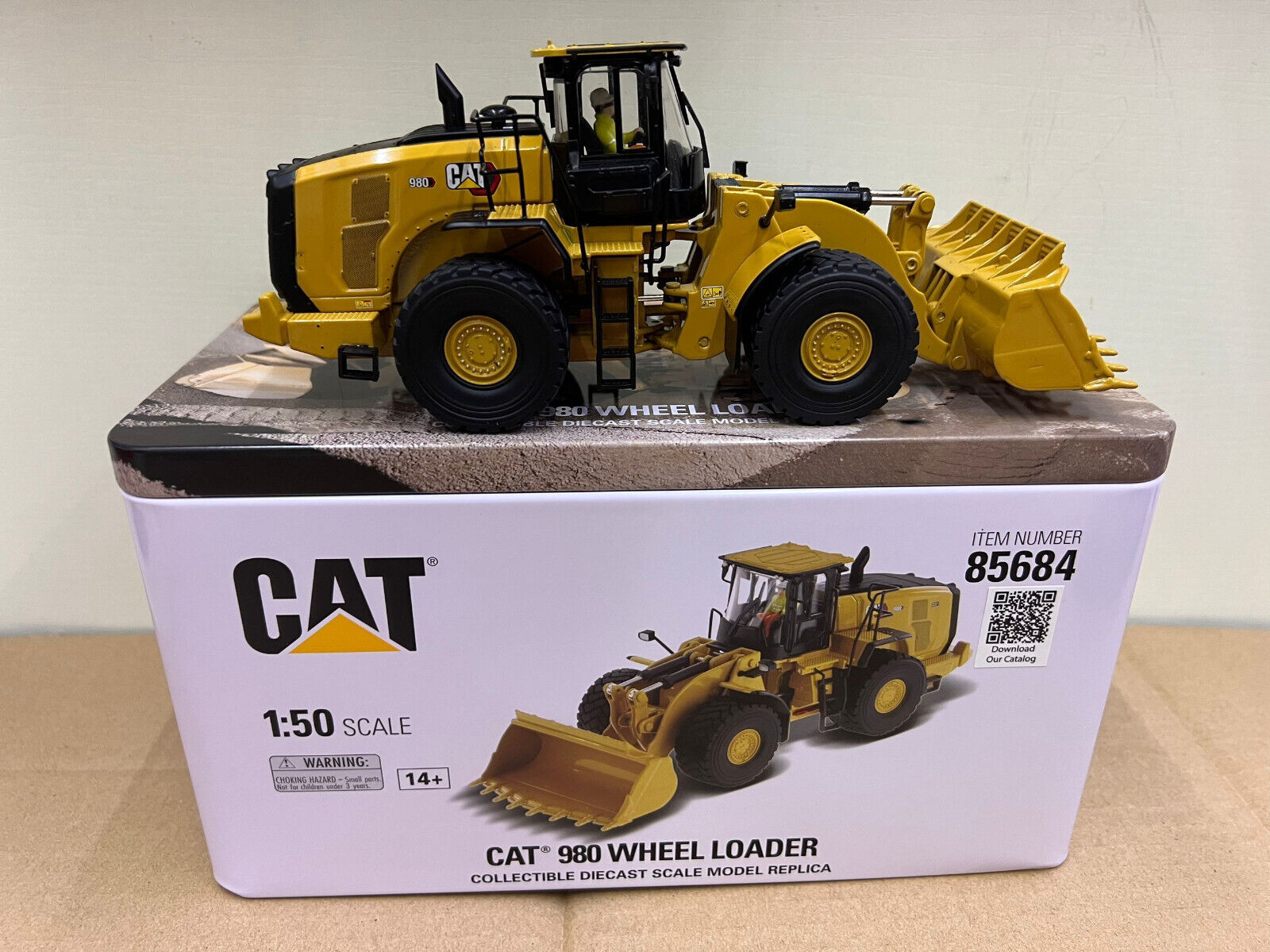 Caterpillar Cat 980 Wheel Loader 1/50 Scale Metal Model Caterpillar Cat 980 Wheel Loader 1/50 Scale Metal Model