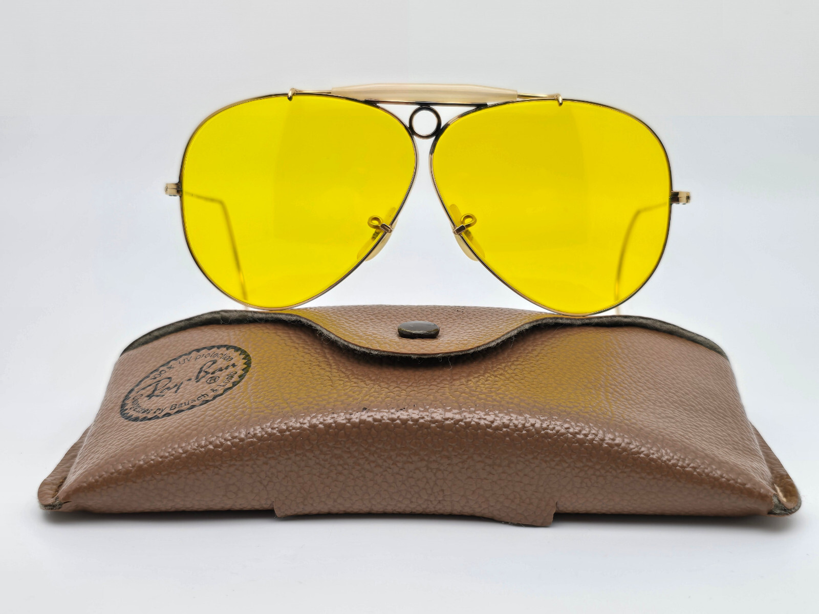 美品 Ray-Ban Vintage B&L 10K GF Gold シューター Ray-Ban B&L Shooter 1/20 10k GF Gold Frame Kalichrome Lens