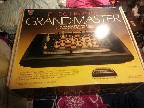 RARE Vintage Milton Bradley 1983 Electronic Grand Master Chess In Box, Working