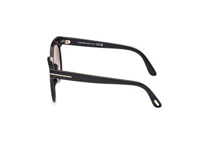 TOM FORD TOM FORD FT1109-01B-53 SHINY BLACK SUNGLASSES