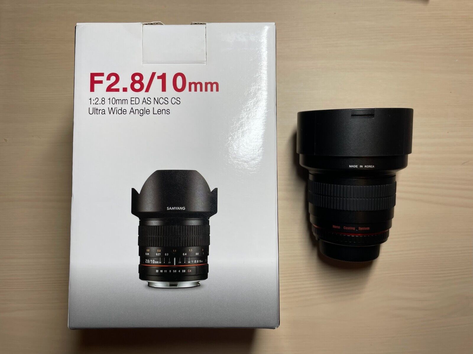 Samyang 10mm f/2.8 CS AS NCS ED Lens For Nikon F-mount Samyang 10mm f/2.8 CS AS NCS ED Lens For Nikon F-mount