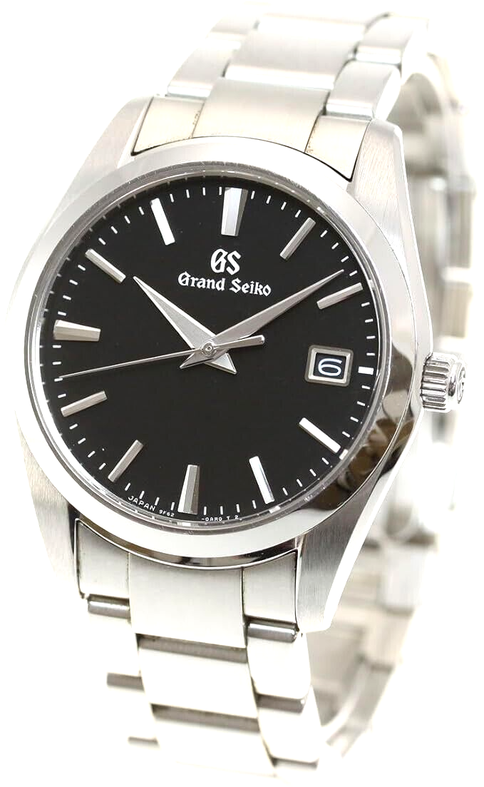 Pre-owned Grand Seiko Seiko Grand Heritage Collection Sbgx261 Black Quartz Stainless Steel Men's Watch
