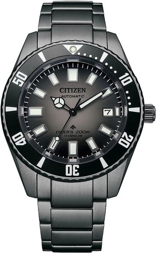 Pre-owned Citizen Promaster Marine Nb6025-59h Diver Titanium Mechanical Automatic Watch Ja