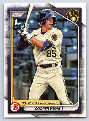 COOPER PRATT  BREWERS RC 1st card   2024 BOWMAN PROSPECTS #BP-137