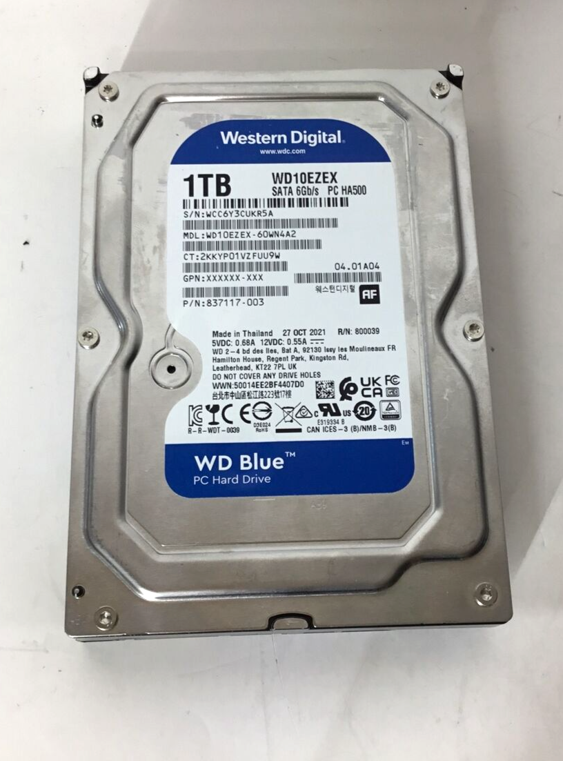 Western Digital WD Blue WD10EZEX 60WN4A2 1 TB 3.5 Western Digital WD Blue WD10EZEX 60WN4A2 1 TB 3.5
