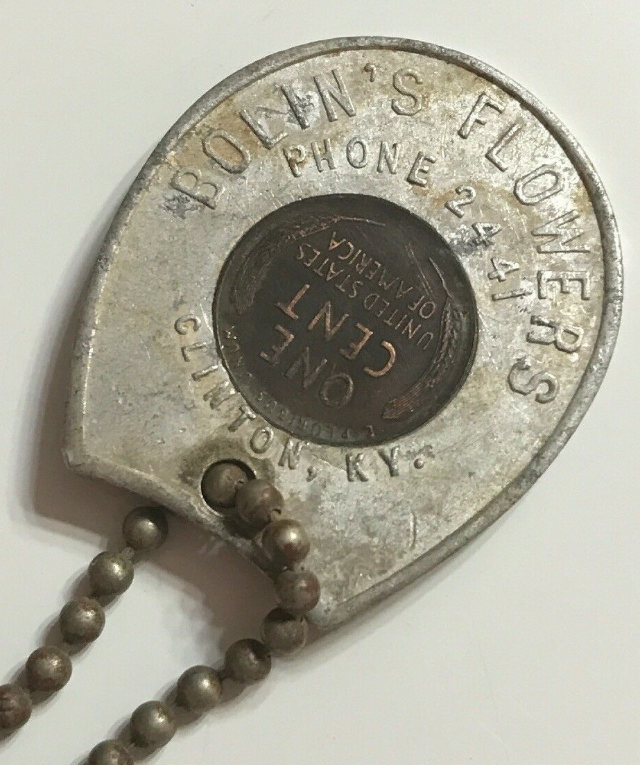 1948 Bolins Flowers Clinton Kentucky Keep Me And Never Go Broke Wheat Cent