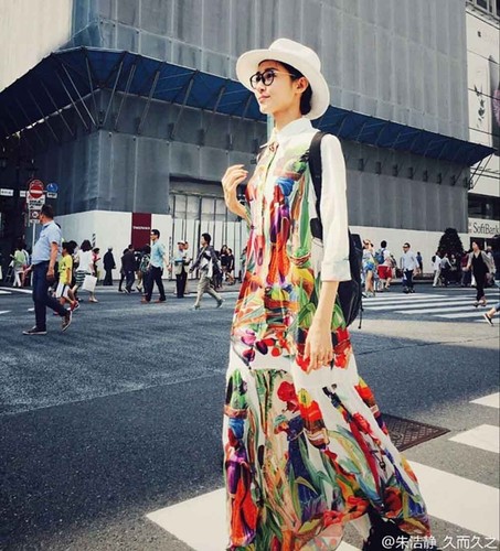 Pre-owned Handmade Custom Made To Order Women's Print Button Front Shirt Dress Maxi Plus1x-10x L625 In Printed