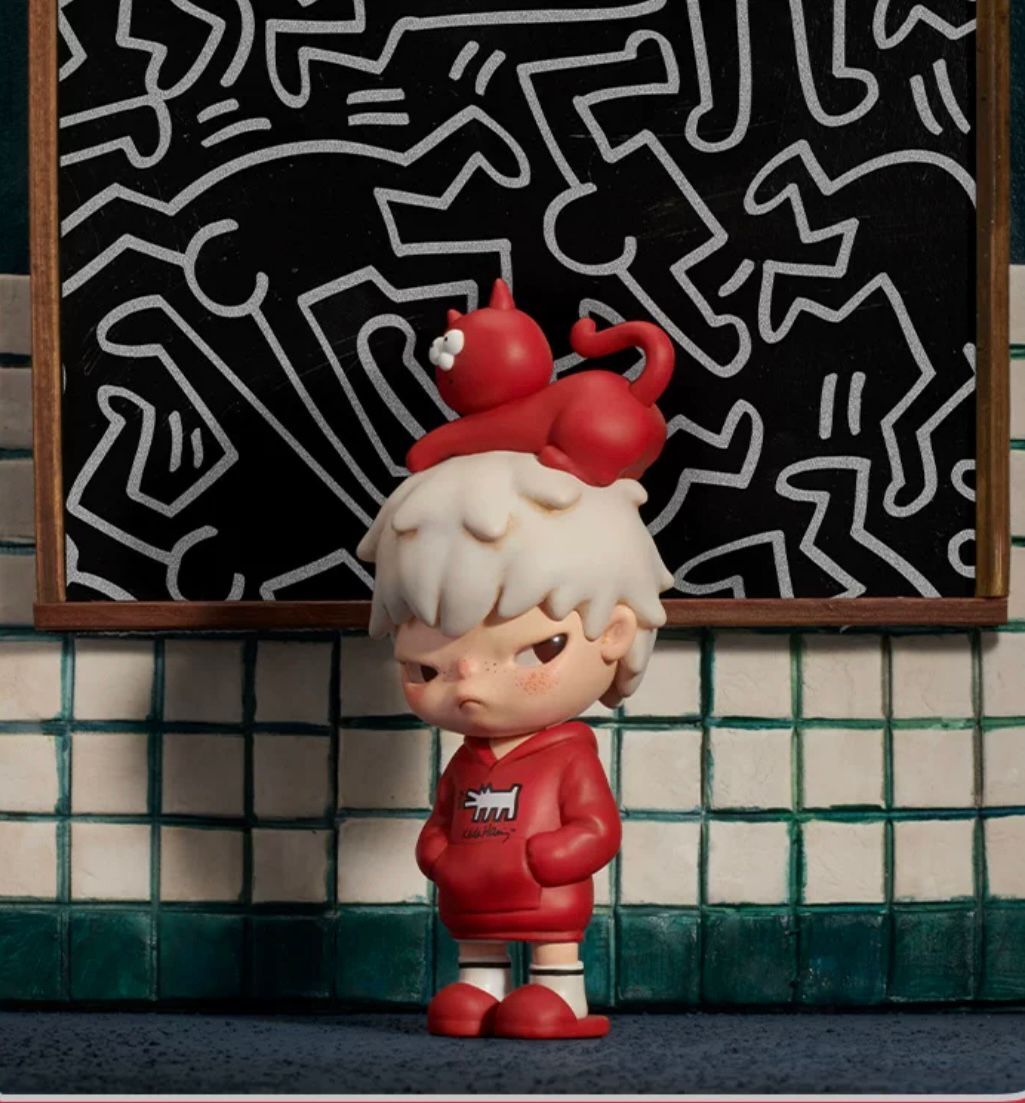 その他 Popmart Hirono x Keith Haring POPMART Hirono X Keith Haring Limited Edition Mini Figure