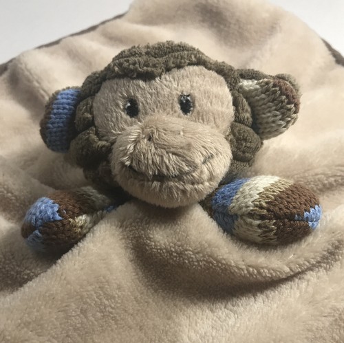 Monkey Security Baby Toddler Blanket Lovey 12 Inch Infant Boys Vgc
