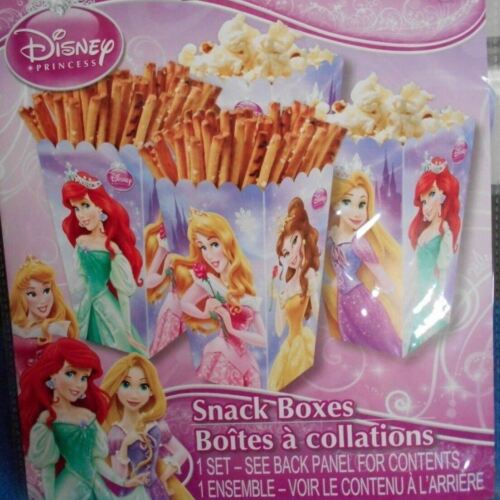 New Snack Boxes 4 Pk Princess Disney 6.25