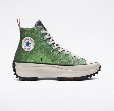 jw anderson converse run star hike glitter