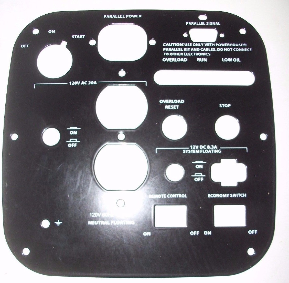 69781 Metal Control Panel Only for a PH2100PRi Powerhouse 04120218