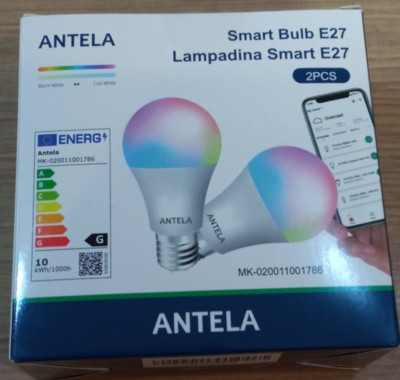 Bombillas inteligentes ANTELA Alexa WiFi, LED 10W E27 1000 lm Pack 2 unidades