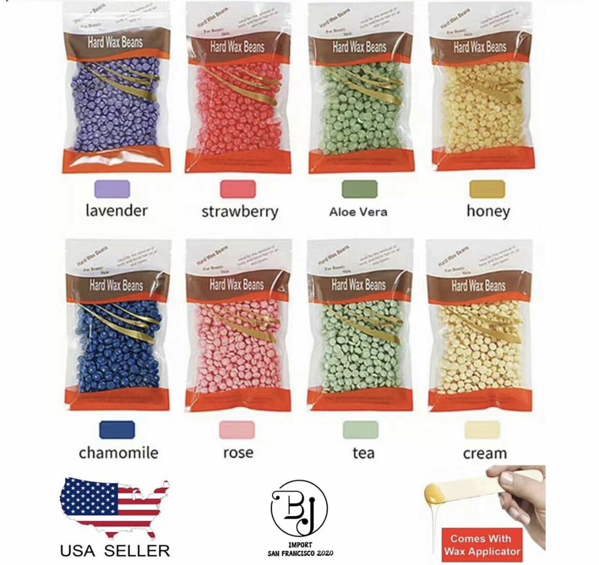 Hard Wax Beads Beans Waxing Depilatory Hair Removal Stripless 300G BAG FREE TOOL