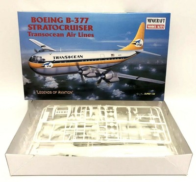 Minicraft 1:144 Boeing B-377G Stratocruiser Transocean Air Lines Model Kit 14466