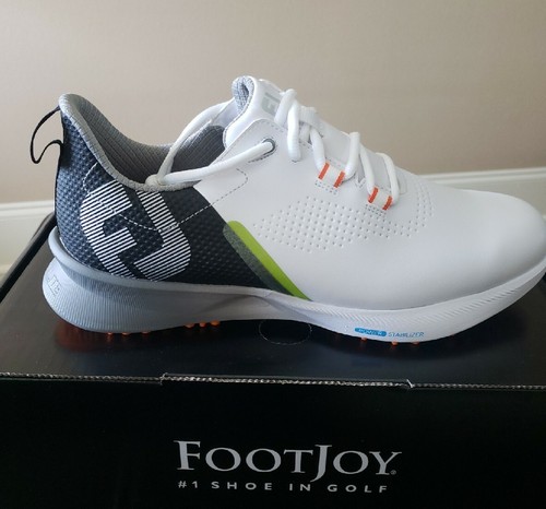 NEW FootJoy Fuel Mens Golf Shoes White/Gray/lime green Style